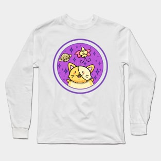 Cat Circle Logo Long Sleeve T-Shirt